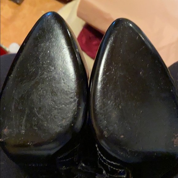 BURBERRY Black Quilted Patent Leather Ankle Boots - Picture 11 of 11